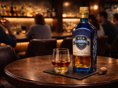 blue label brandépítés vendéglátóhely enteriőr megjelenésben