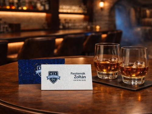 blue label névjegykártya tervezés egységes márkaarculattal