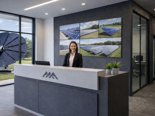 Altem arculattervezés modern iroda recepció és belső megjelenés