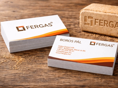 FERGAS arculattervezés névjegykártya mockup prémium kivitelben