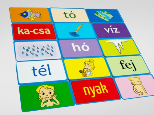 oktató társasjáték design egységes vizuális arculattal