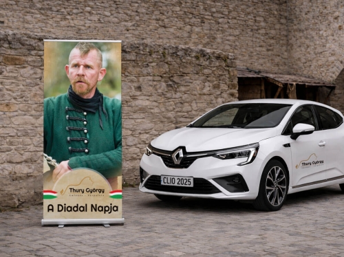 Thury György emlékév arculattervezés roll-up megjelenés rendezvény környezetben