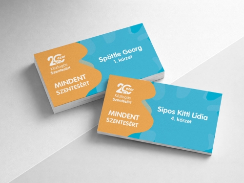 Mozdulj Velünk Egyesület logó és arculattervezés névjegykártya grafikai megjelenéssel
