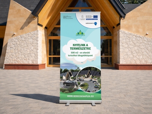 rollup banner tervezés egységes márkaarculattal