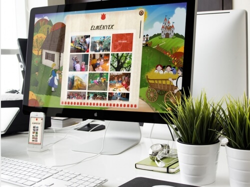Hagyományőrző óvoda arculattervezés – weboldal grafikai megjelenés és logó design