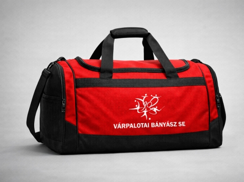 Arculattervezés és logótervezés sportegyesület számára – márkázott sporttáska egységes vizuális arculattal