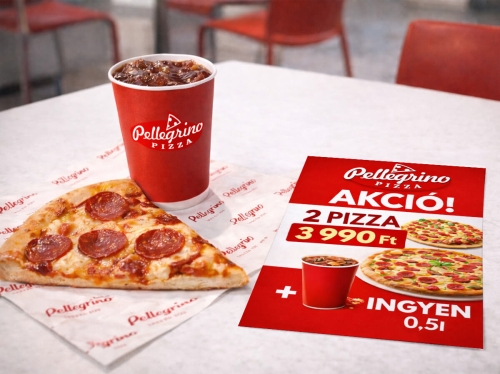pizzéria logótervezés akciós marketing kreatívon