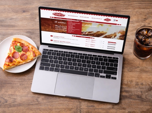 pizzéria arculat online rendelési weboldalon
