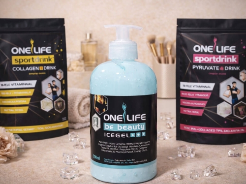 ONE LIFE logó és csomagolástervezés – sportital és beauty termékcsalád arculati bemutatása prémium vizuális koncepcióval