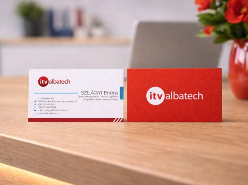 ITV Albatech névjegykártya design és arculattervezés
